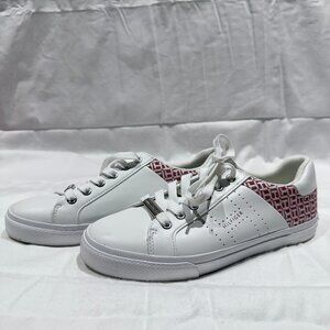 Tommy Hilfiger Lorio Sneakers Women’s Size 6.5 White & Red/pink Athletic Shoes